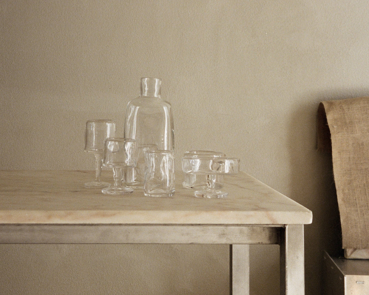 0405 Stem Glass Set of Two – Clear – Small – Frama – view 4