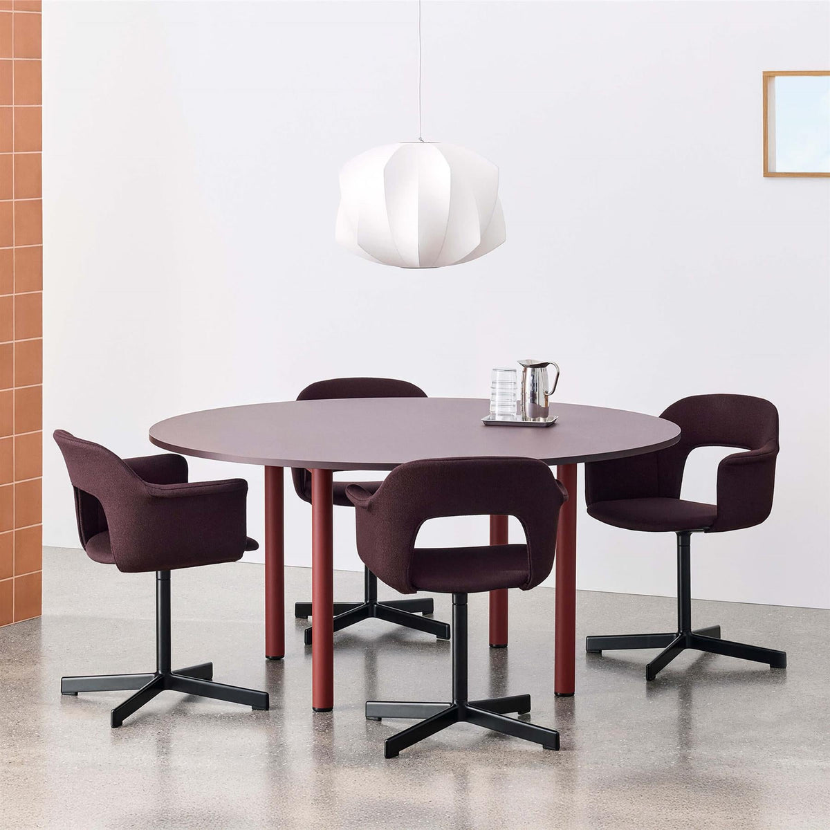 Layout Armchair 234 with 4 Star Swivel Base – HAY – view 4
