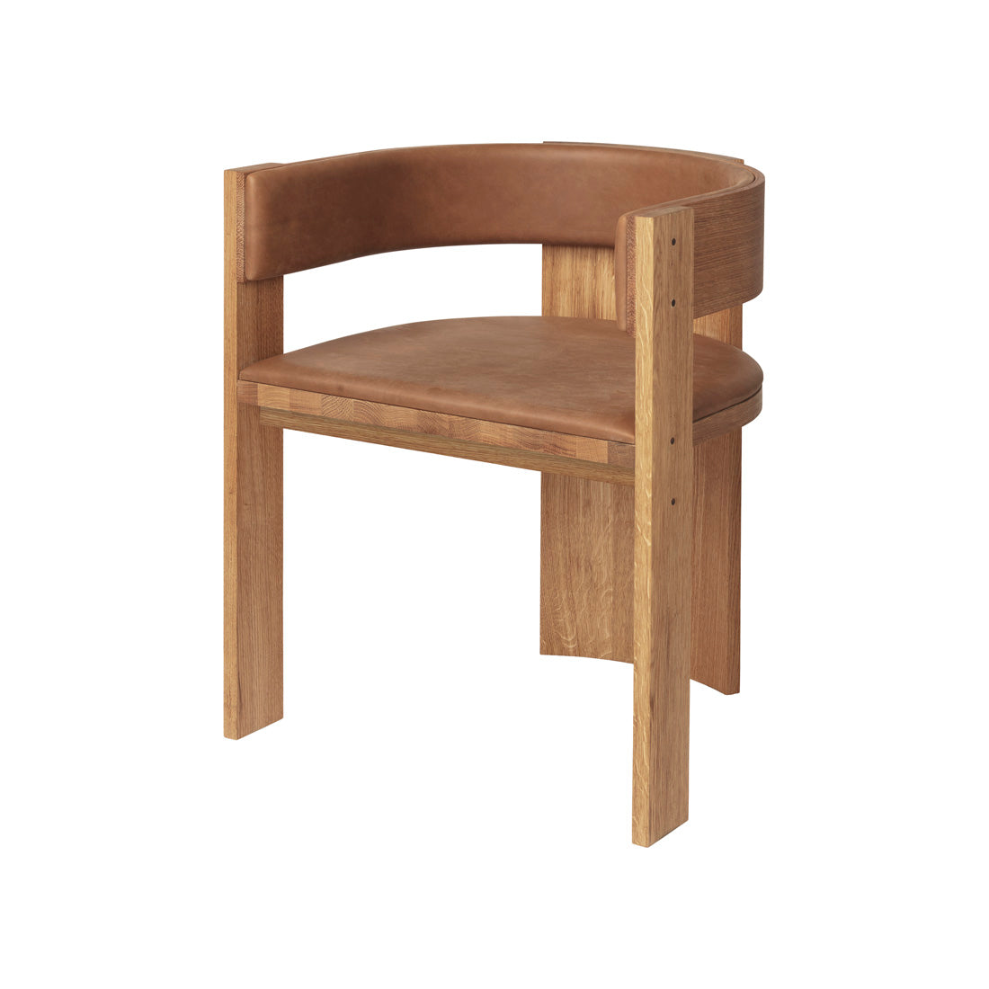 Collector Dining Chair – Warm Oak/Cognac – Kristina Dam Studio
