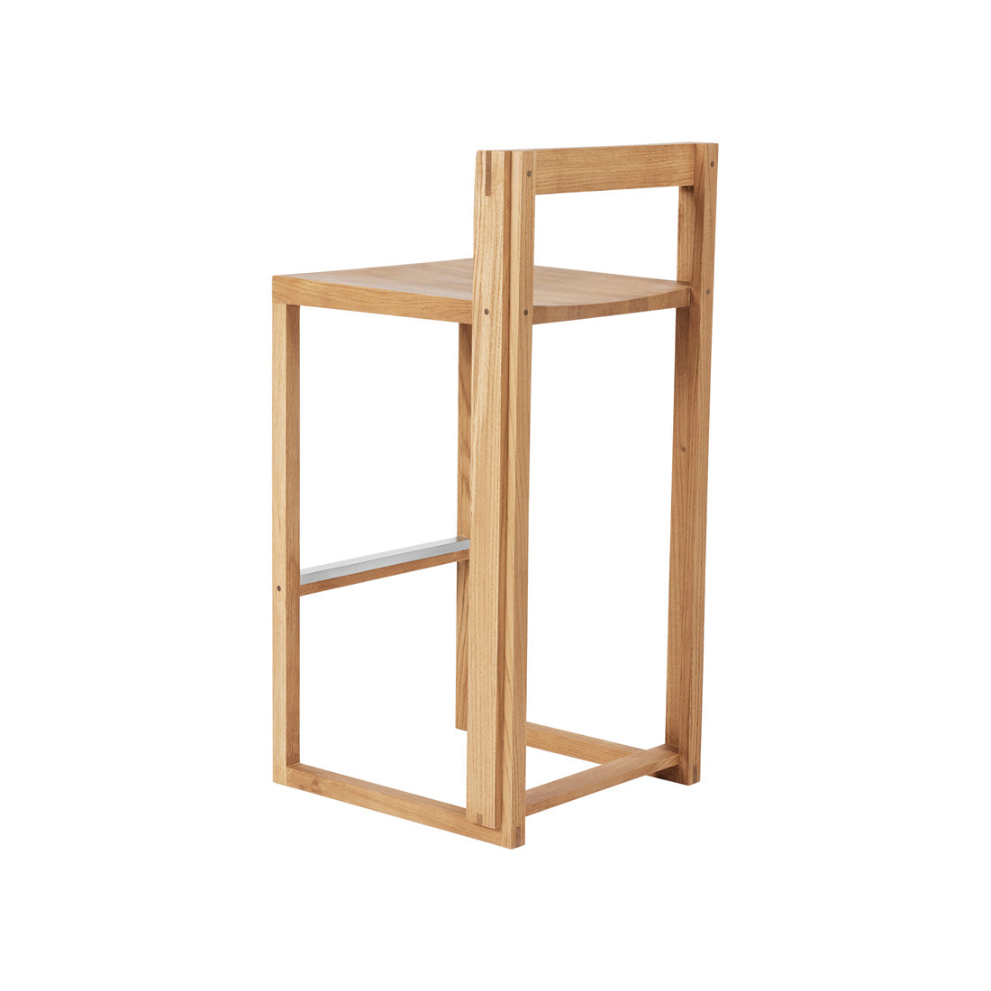 Outline Bar Chair – Warm Oak/Brushed – Kristina Dam Studio – view 5