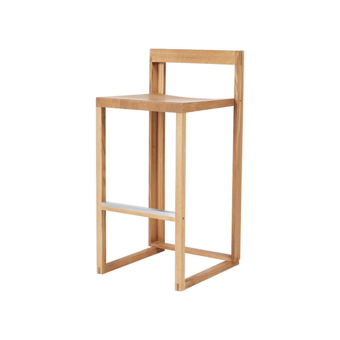 Outline Bar Chair – Warm Oak/Brushed – Kristina Dam Studio