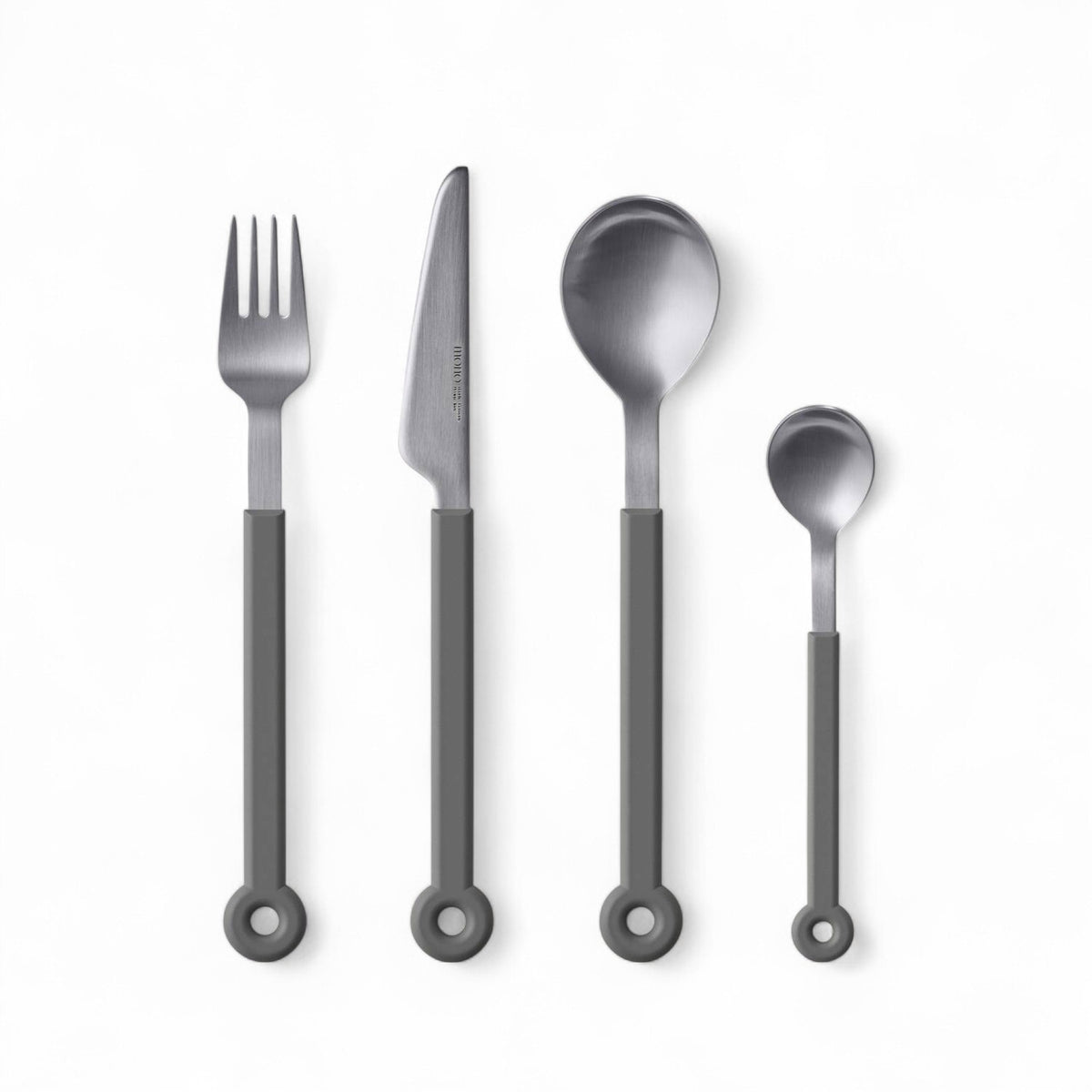 Mono Ring 4-Piece Cutlery Set – Grey