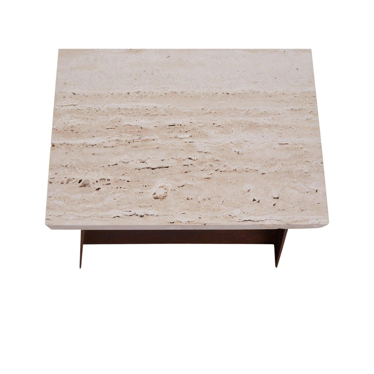 64 Bench - Corten Steel / Travertine - Benches - Frama – view 4