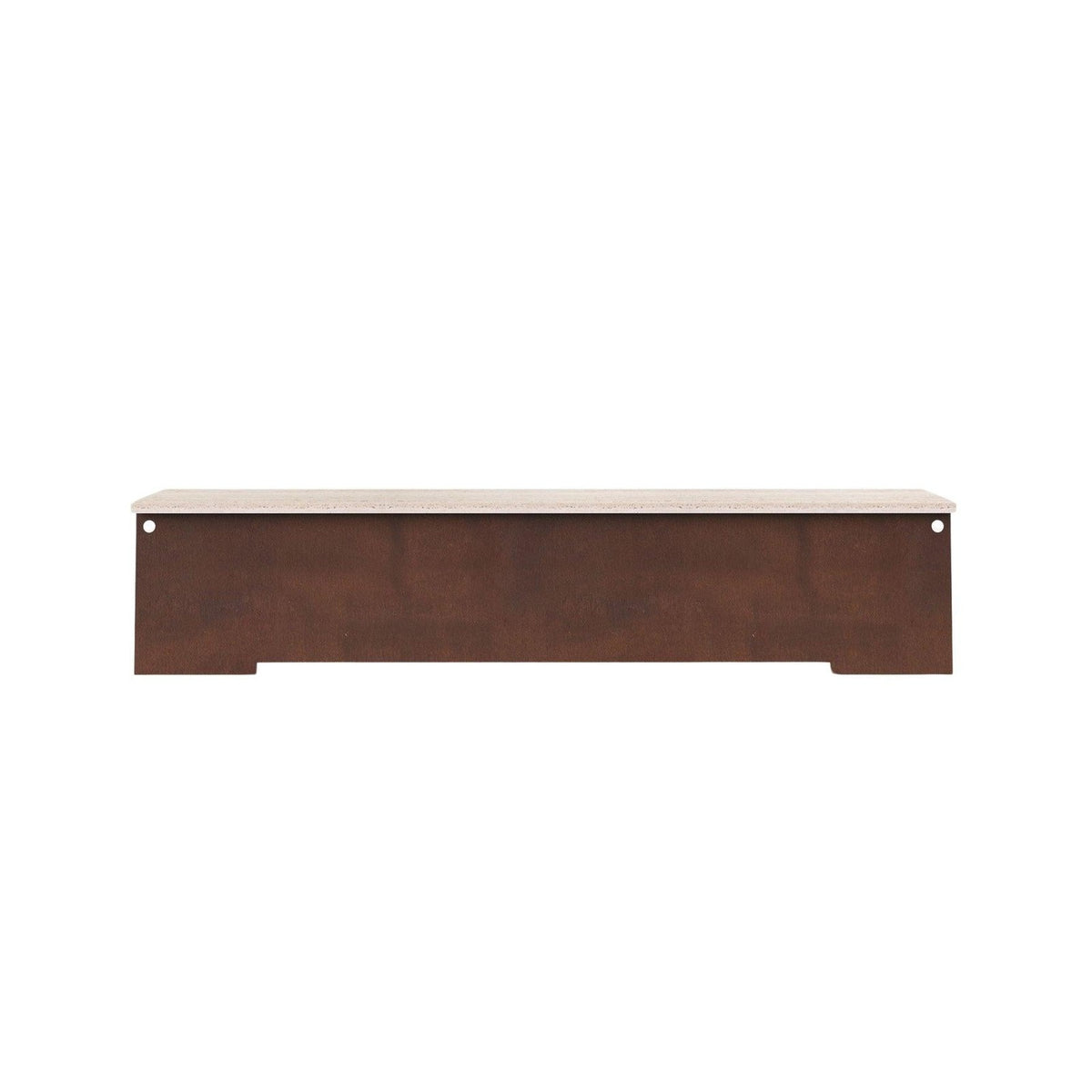 64 Bench - Corten Steel / Travertine - Benches - Frama