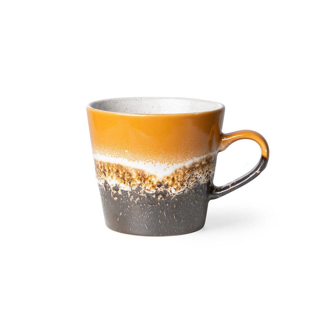70s Ceramics - Cappuccino Mug, Fire - Tableware - HKLIVING