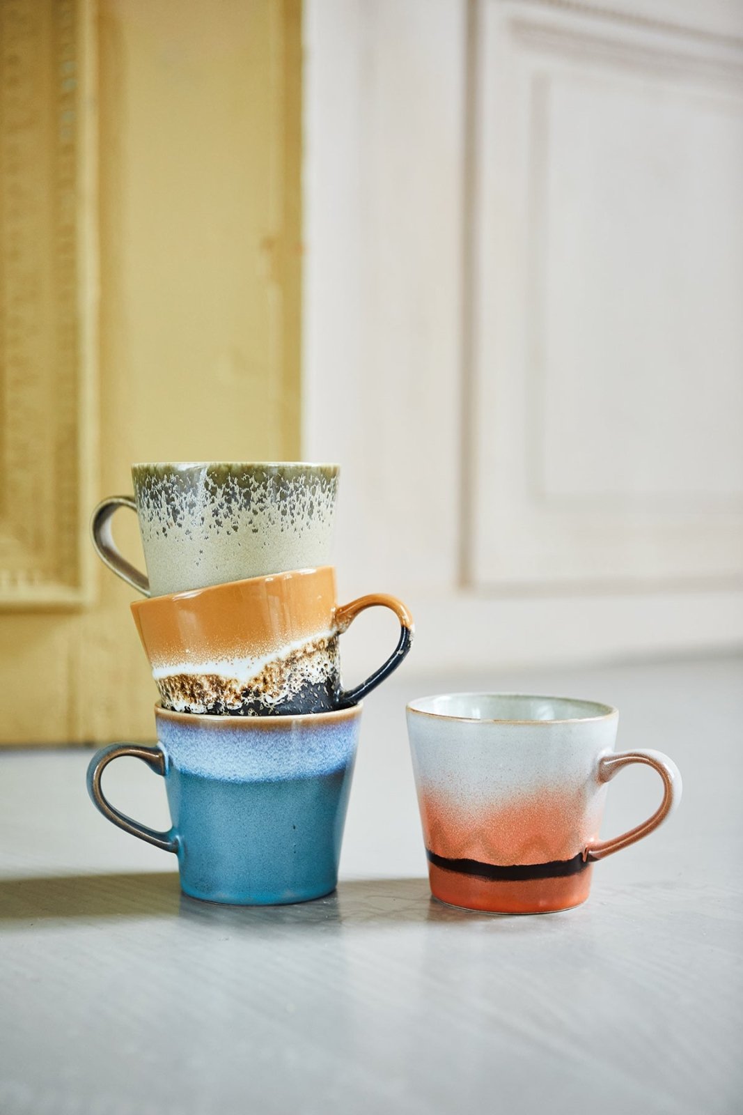 70s Ceramics - Cappuccino Mug, Fire - Tableware - HKLIVING