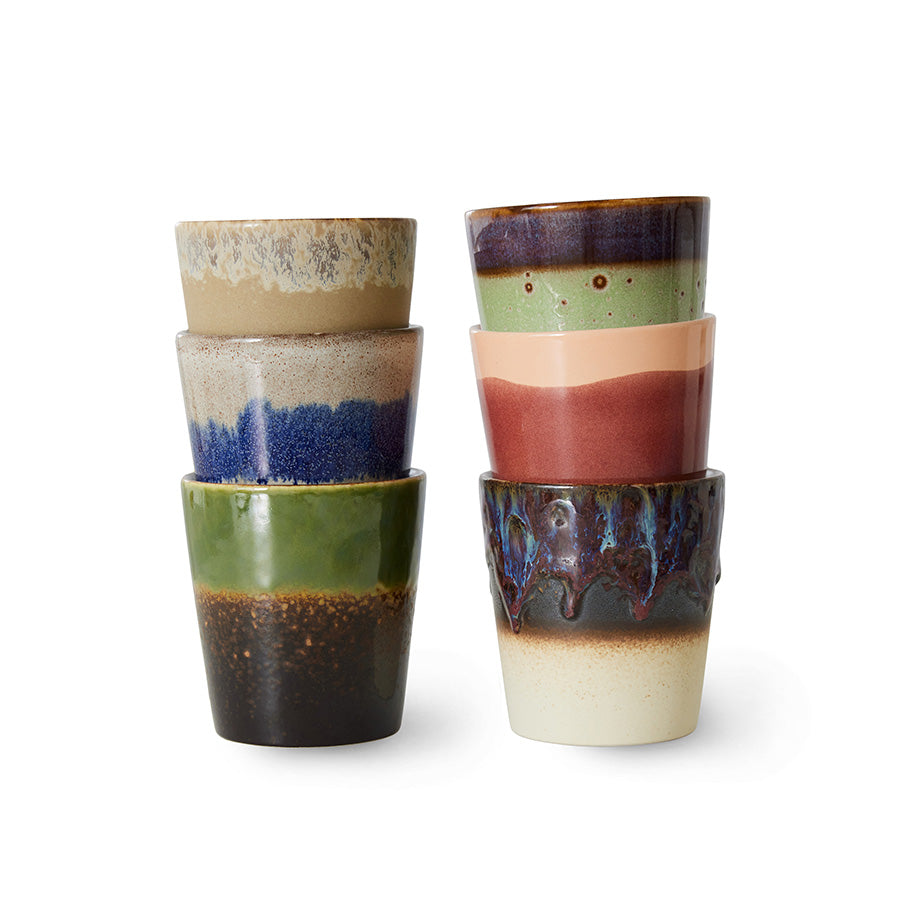 70s Ceramics – Coffee Mugs, Grounding (set of 6) – HKLIVING