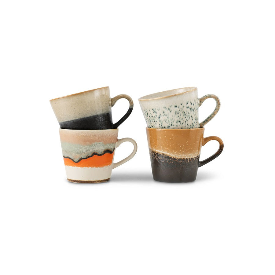 70s Ceramics – Cappuccino Mugs, Verve (set of 4) – HKLIVING