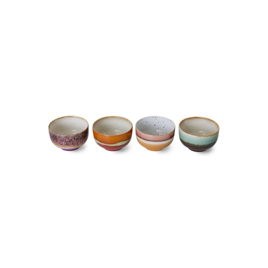 70s Ceramics – Noodle Bowls, Geyser (set of 4) – HKLIVING – view 4