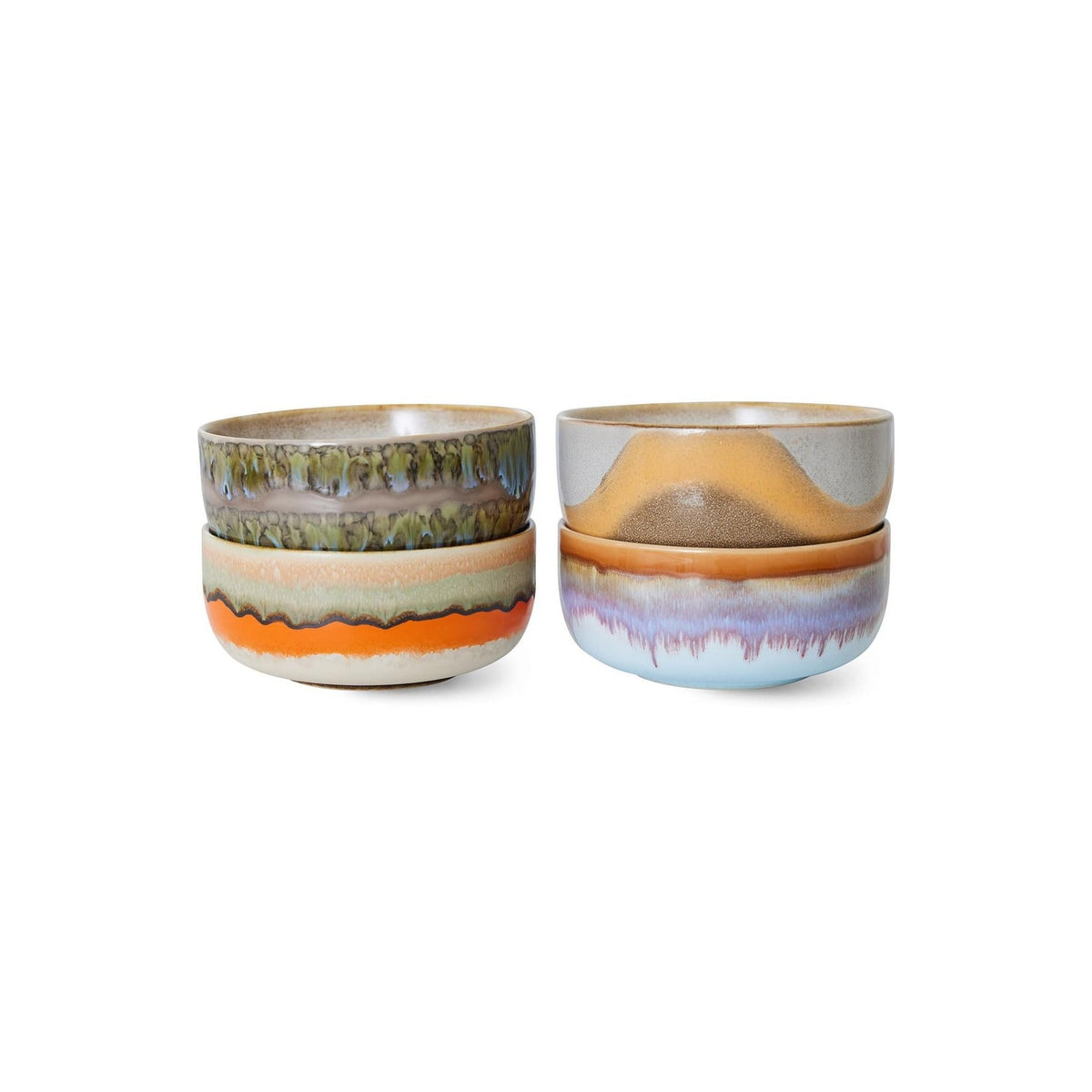 70s Ceramics – Dessertschalen, Reef (4er-Set) – HKLIVING