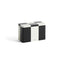 Medium, Black and Off-white / H12.5 x W20 x L10 cm