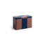 Medium, Brown and Midnight blue / H12.5 x W20 x L10 cm
