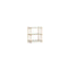 Soaped oak frame 2.0 / Clear glass shelves