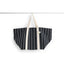 Black with beige stripe