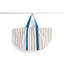 Beige with blue stripe