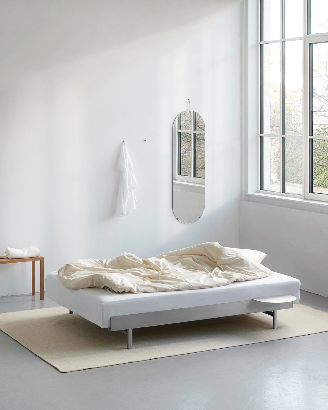 Moebe Extendable Bed 90-180cm – Stainless Steel – view 8