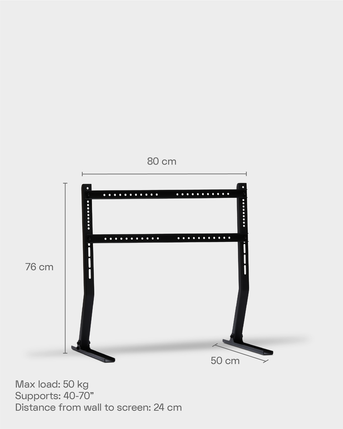 Bendy Low TV-Ständer - Charcoal – Pedestal – Ansicht 10