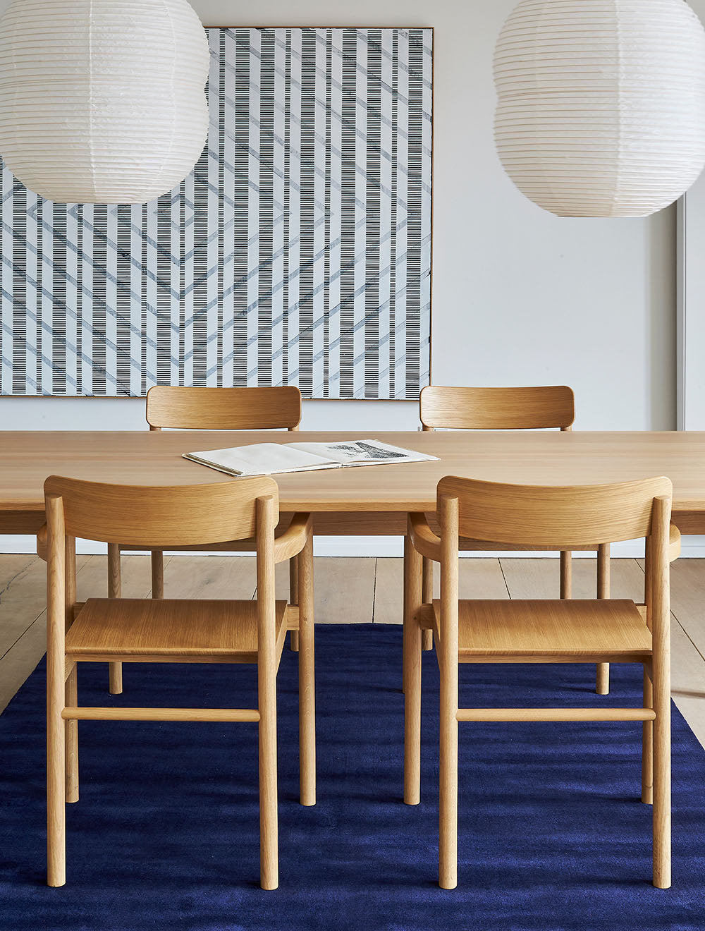 Vibrant Blue - Earth Bamboo Rug