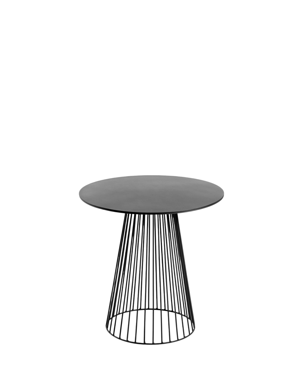 Bistrot Table Garbo 40 Round Black Metal Sculptures – Serax
