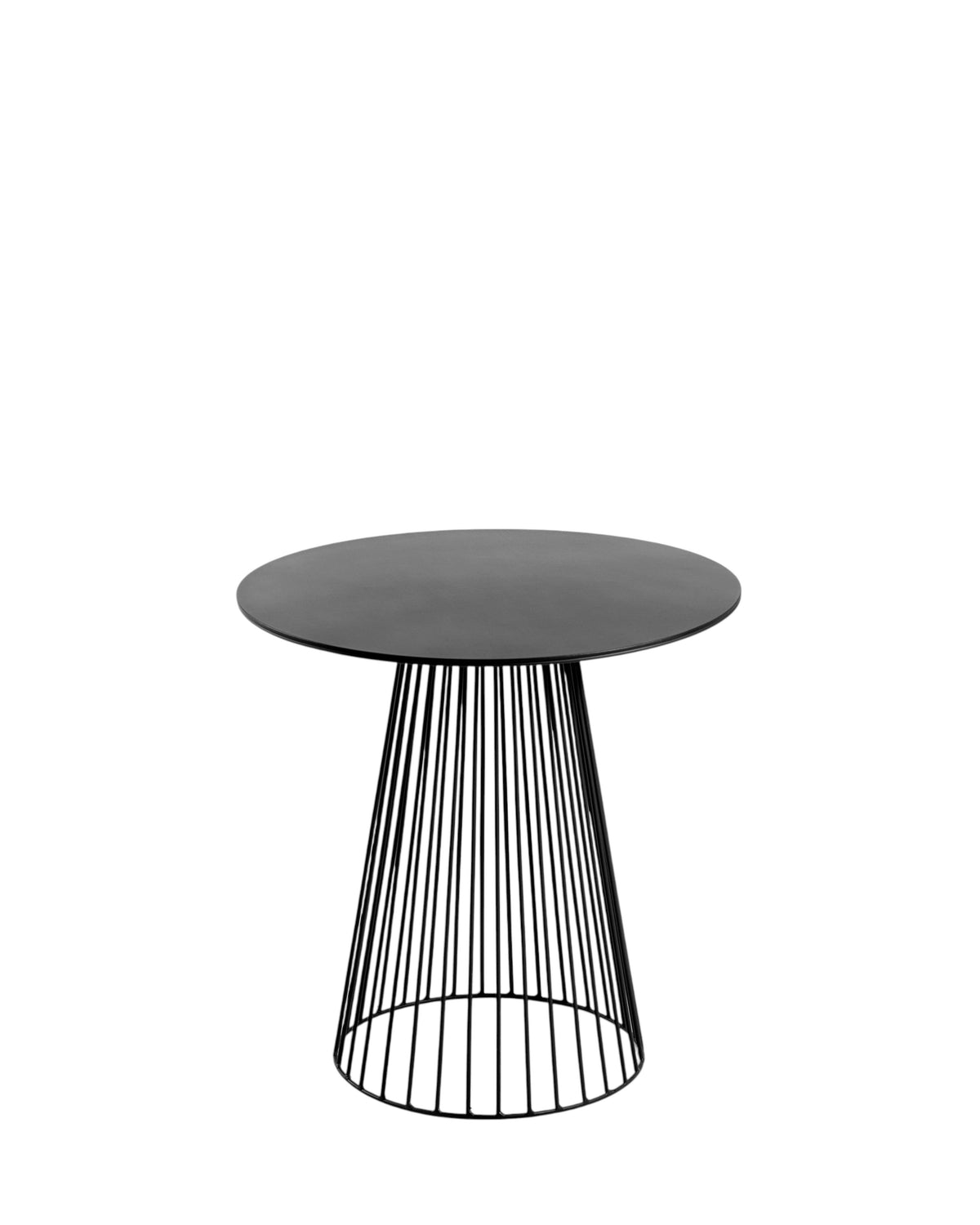 Bistrotisch Garbo 50 rund Schwarz Metal Sculptures – Serax