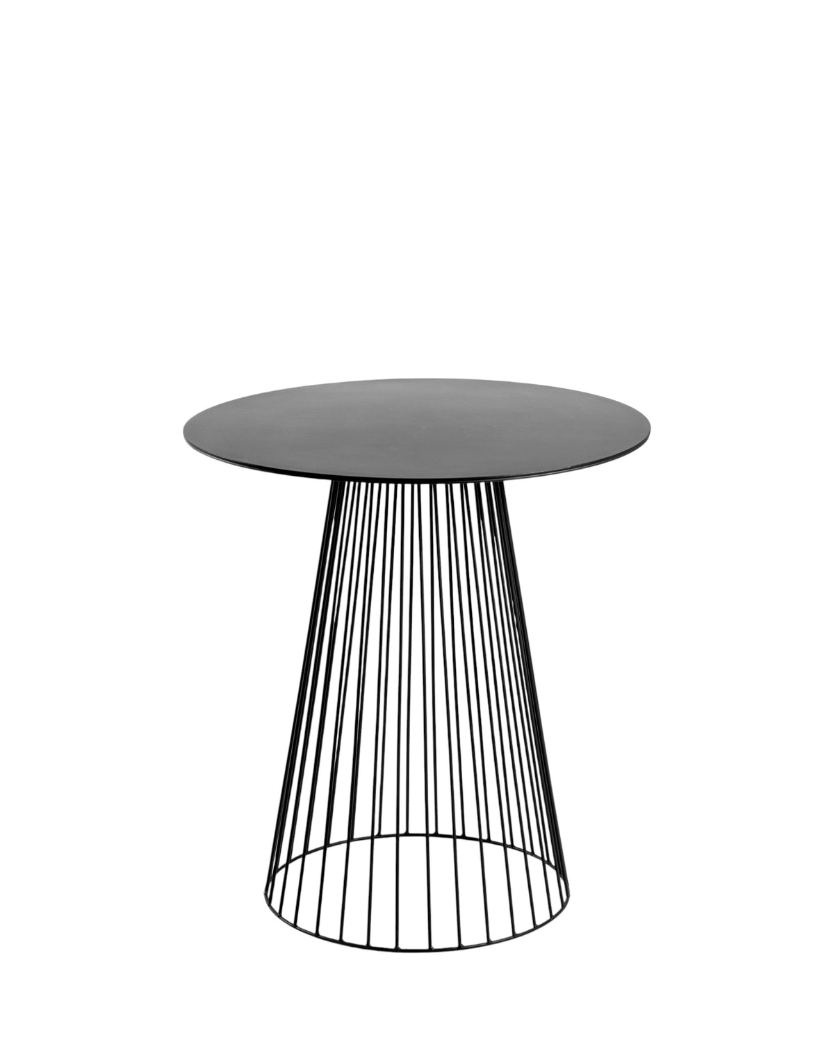 Bistrot Table Garbo 65 Round Black Metal Sculptures – Serax