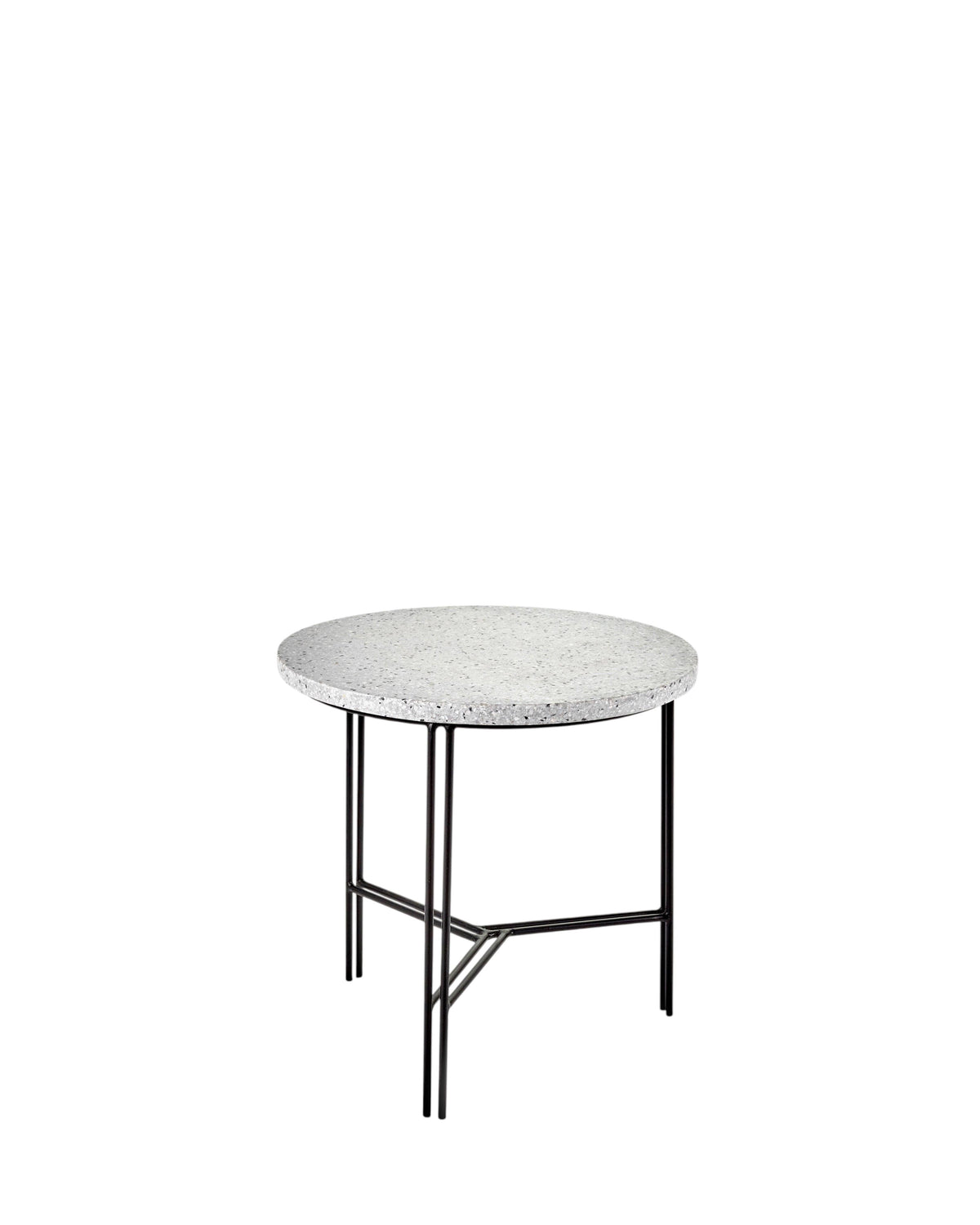 Beistelltisch Schwarz/Grau Terrazzo M Metal Sculptures – Serax