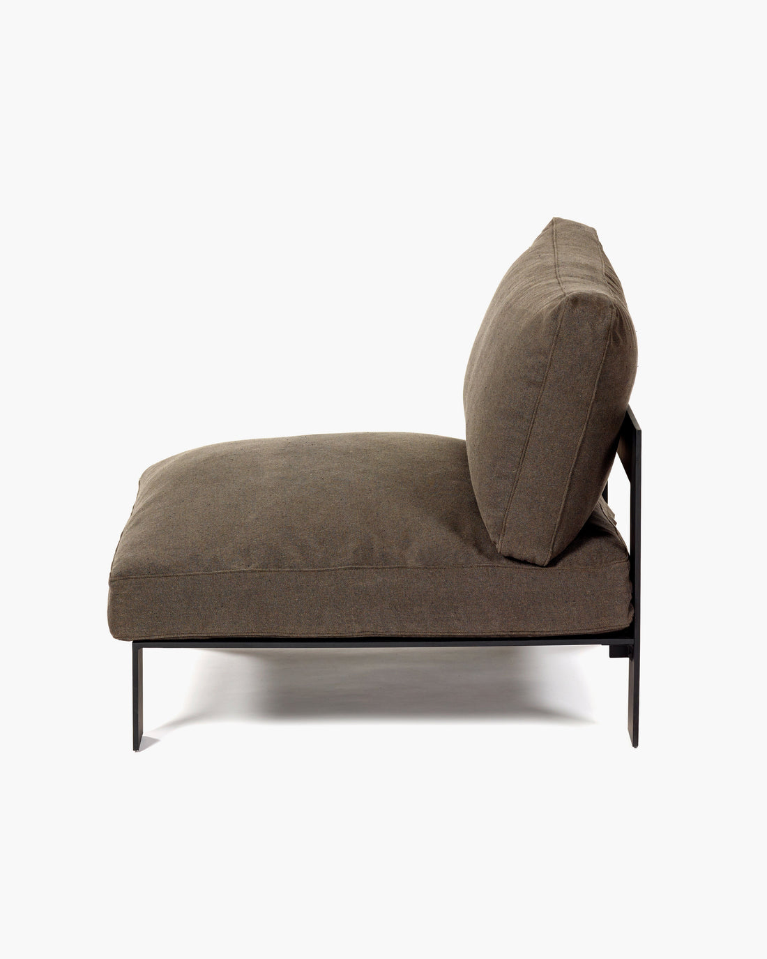 Bench One Seater incl. Cushion Outdoor Umber