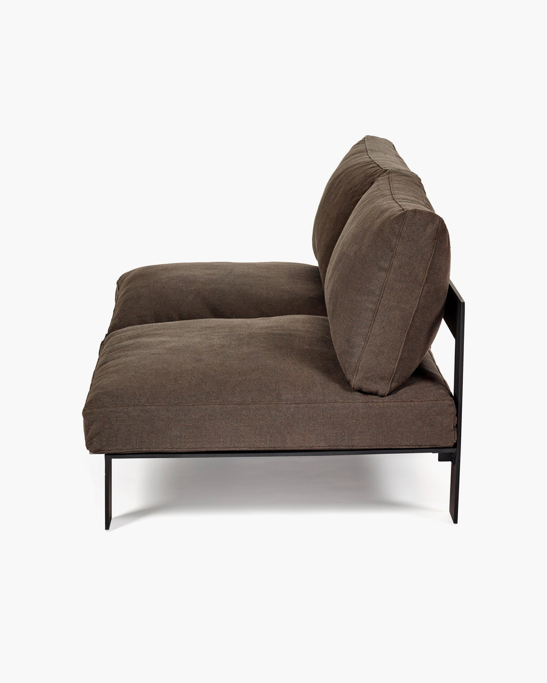Bench Two Seater incl. Cushion Indoor Sepia