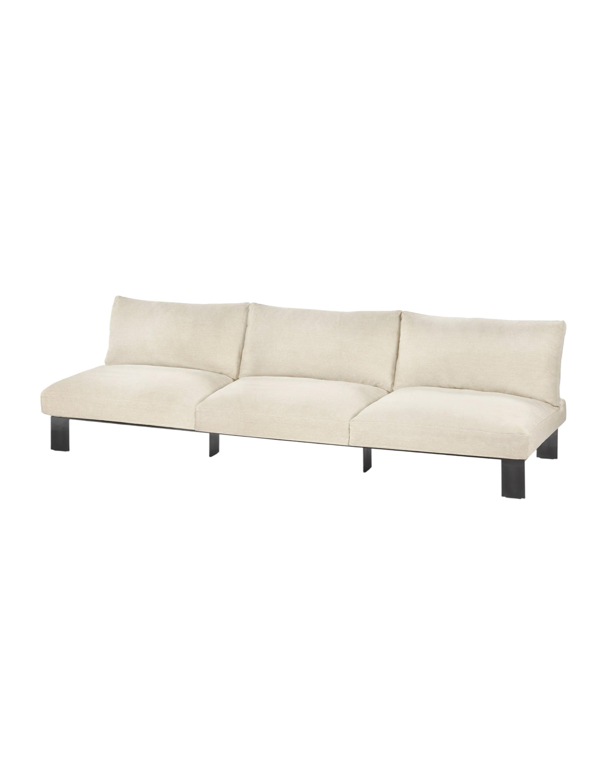 Bench Three Seater incl. Cushion Outdoor Beige – Serax
