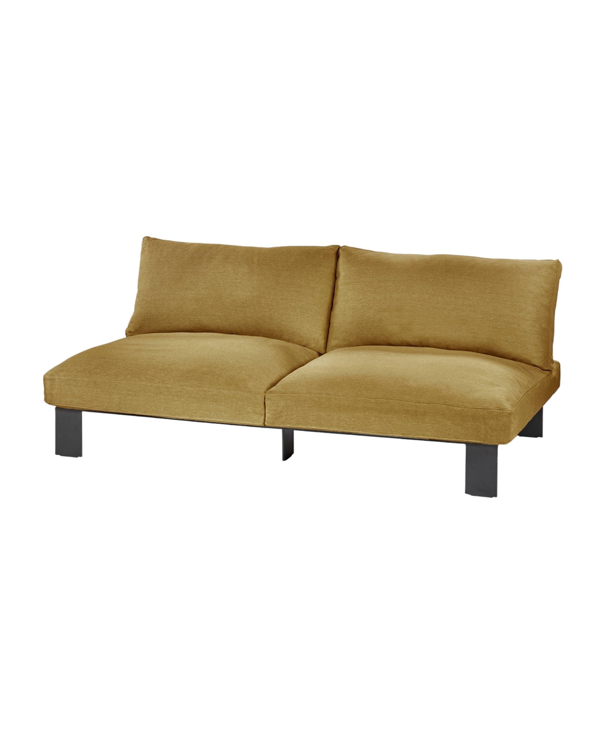 Bench Two Seater incl. Cushion Indoor Mustard – Serax