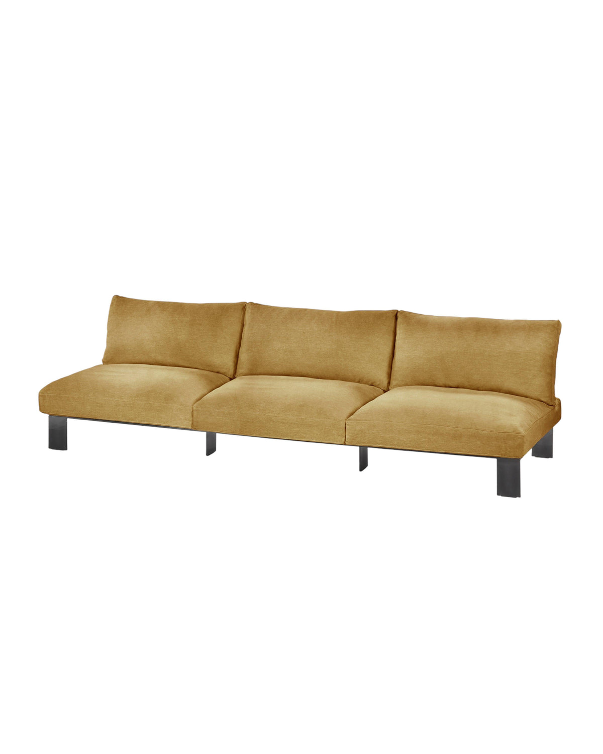Bench Three Seater incl. Cushion Indoor Mustard – Serax