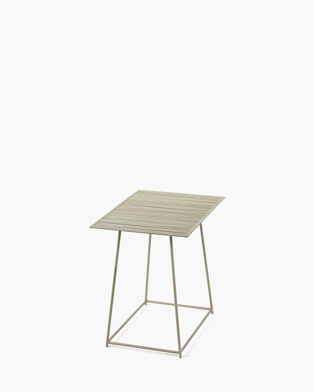 Side Table Grey Filippo Metal Sculptures