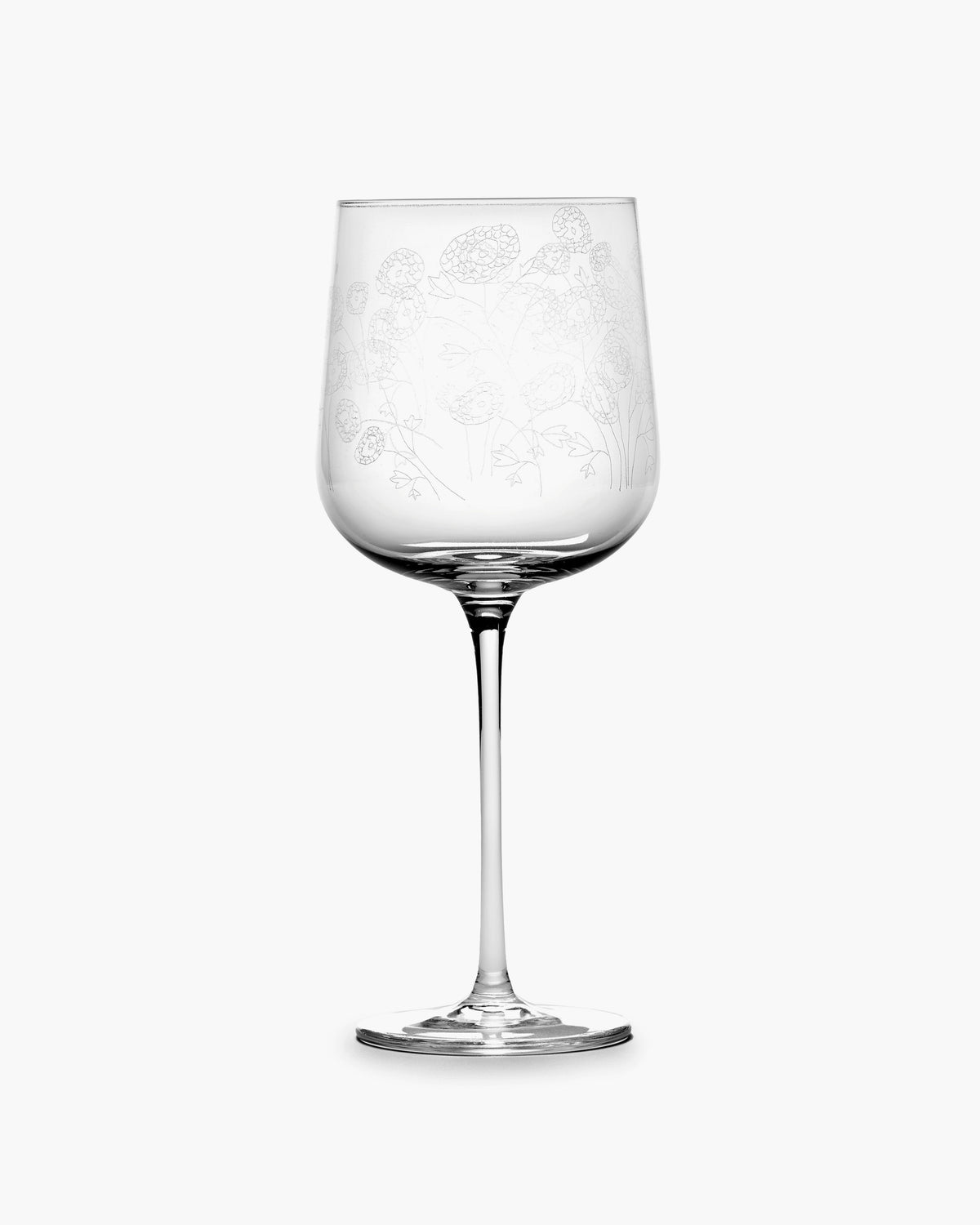 Red Wine Glass 4-Set Giftbox - Anemone Vaniglia Midnight Flowers – Serax x Marni – view 3