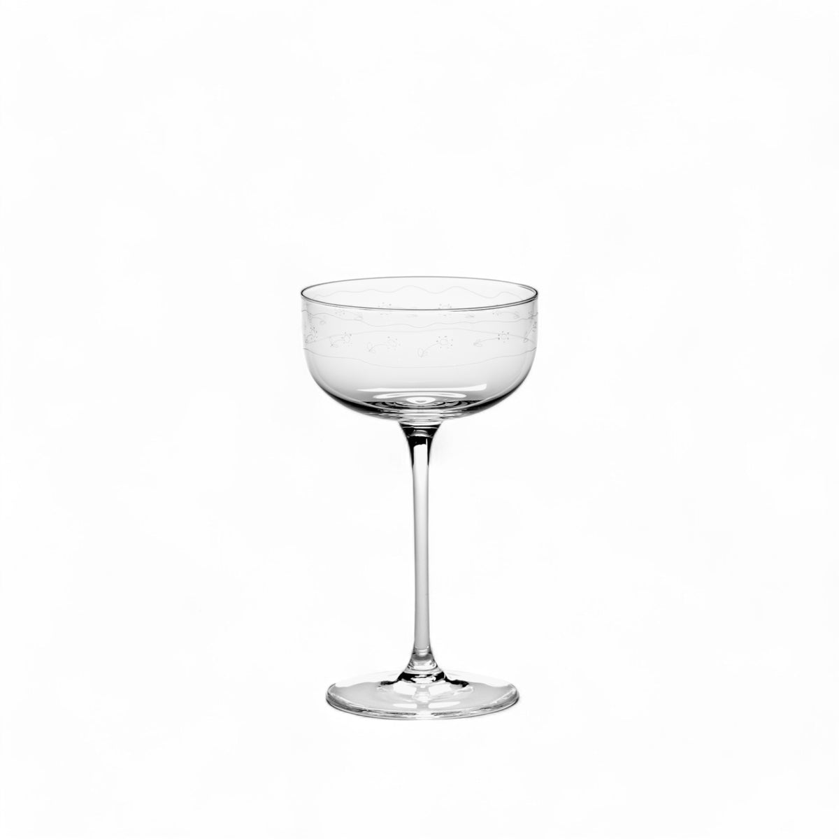 Champagne Coupe 4-Set Giftbox - Anemone Vaniglia Midnight Flowers – Serax x Marni