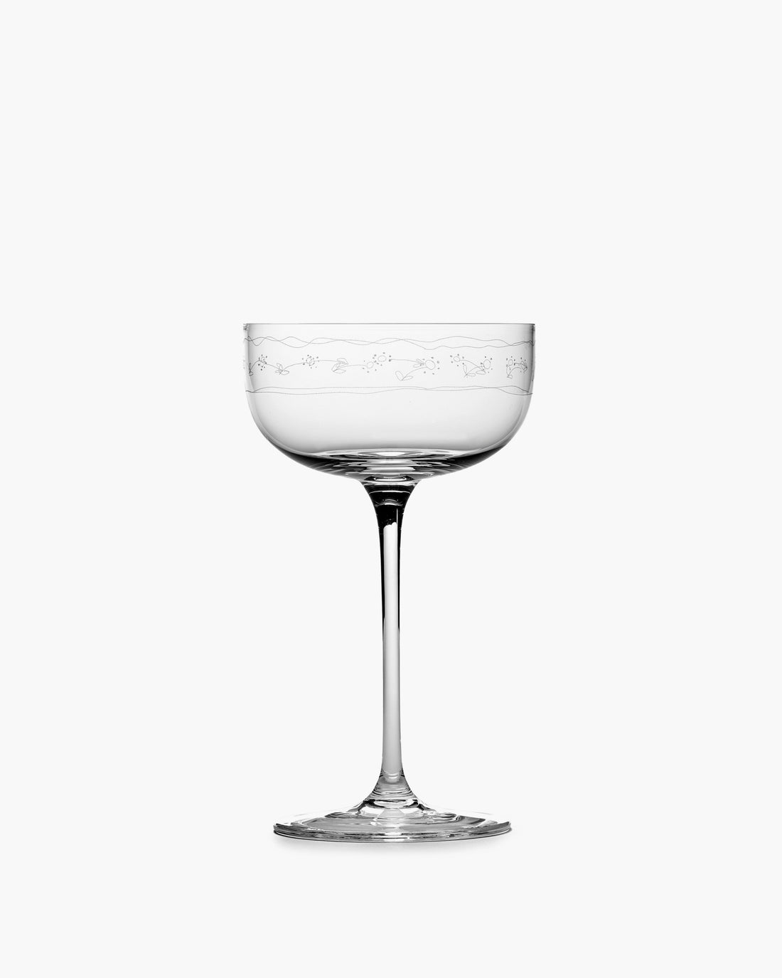 Champagne Coupe 4-Set Giftbox - Anemone Vaniglia Midnight Flowers