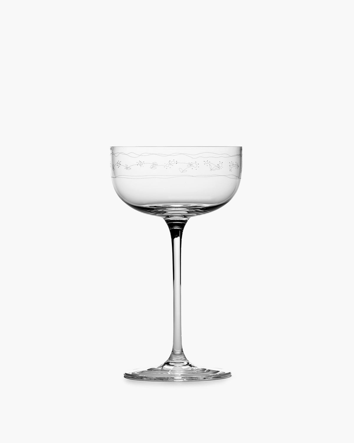 Champagne Coupe 4-Set Giftbox - Anemone Vaniglia Midnight Flowers – Serax x Marni – view 3