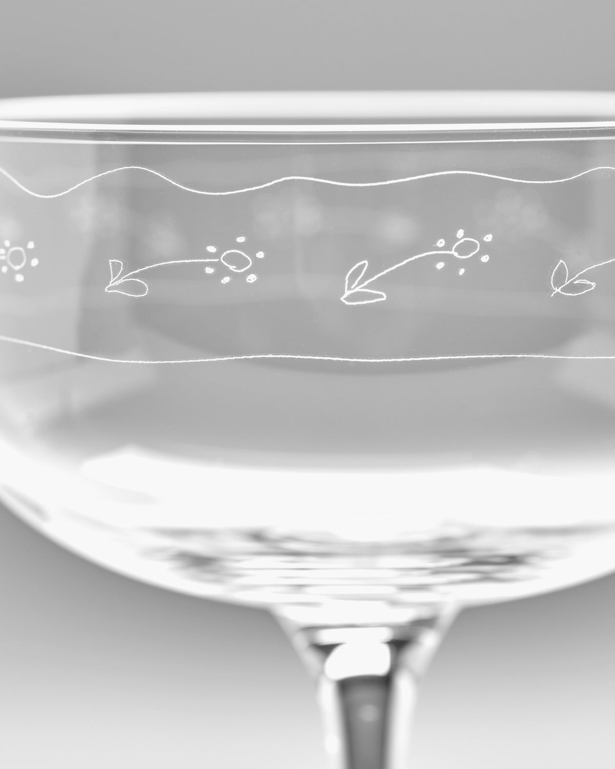 Champagne Coupe 4-Set Giftbox - Anemone Vaniglia Midnight Flowers – Serax x Marni – view 5