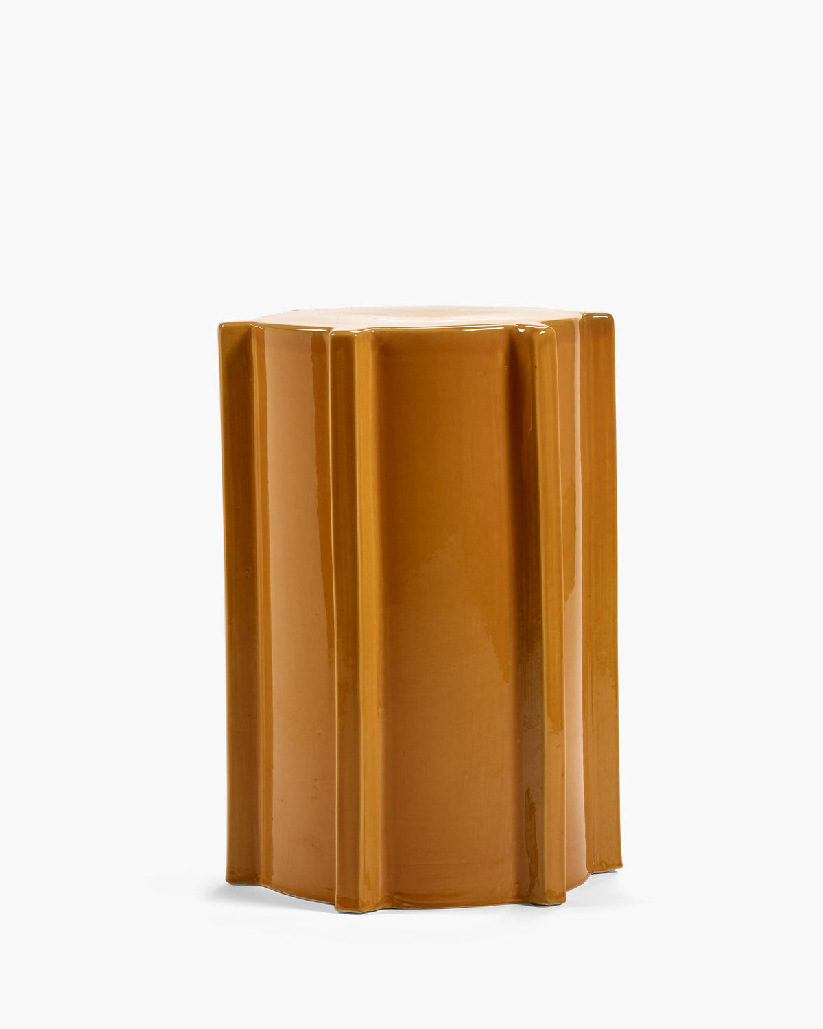 Side Table Ocher Geometrical Pawn – Serax – view 3