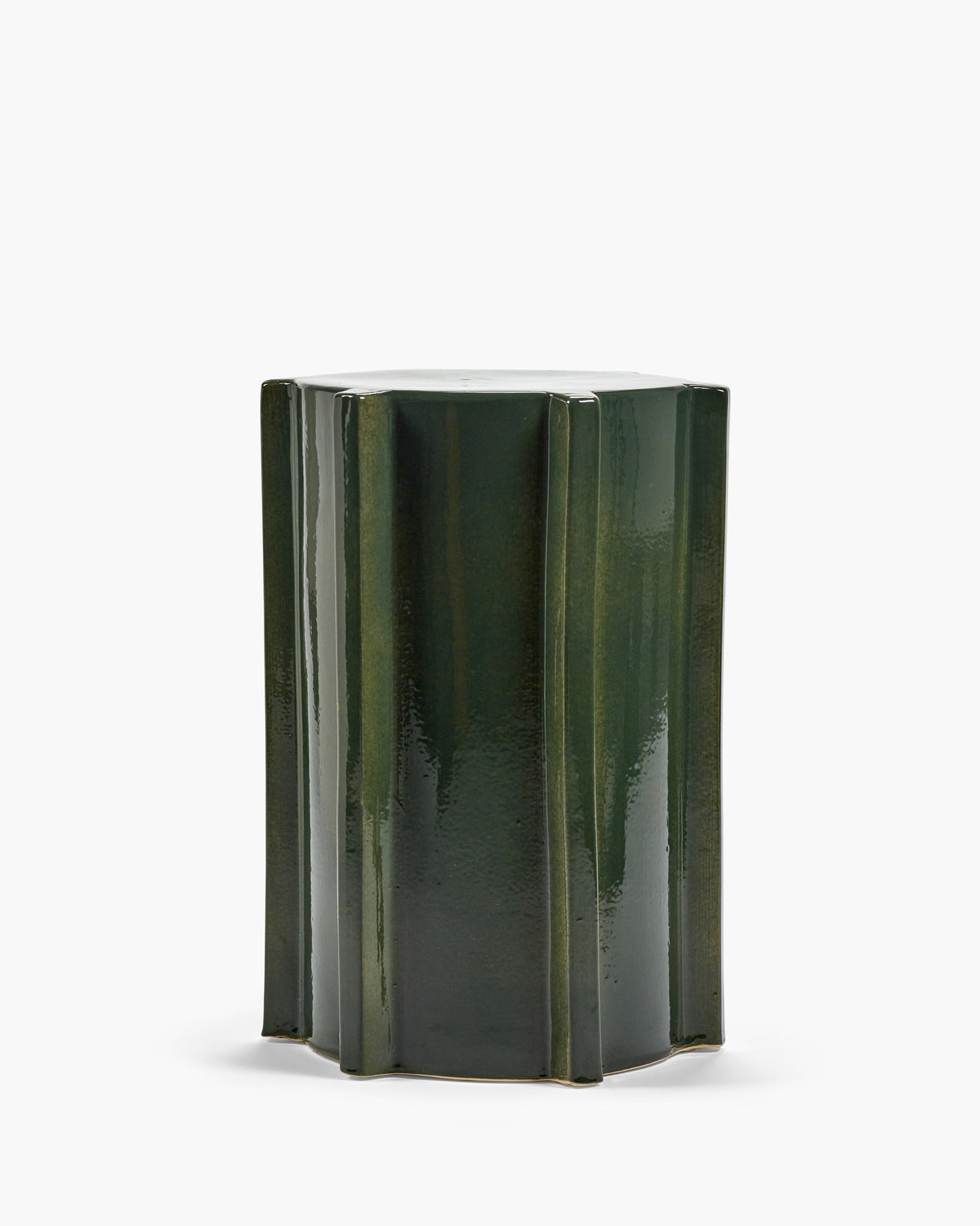 Side Table Dark Green Geometrical Pawn – Serax – view 3