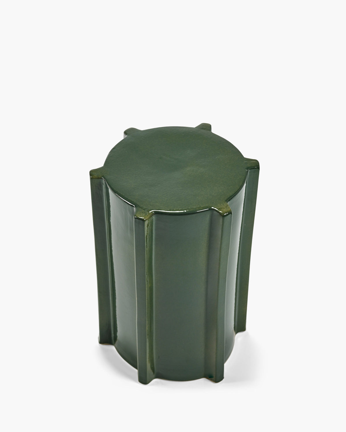 Side Table Dark Green Geometrical Pawn – Serax – view 5
