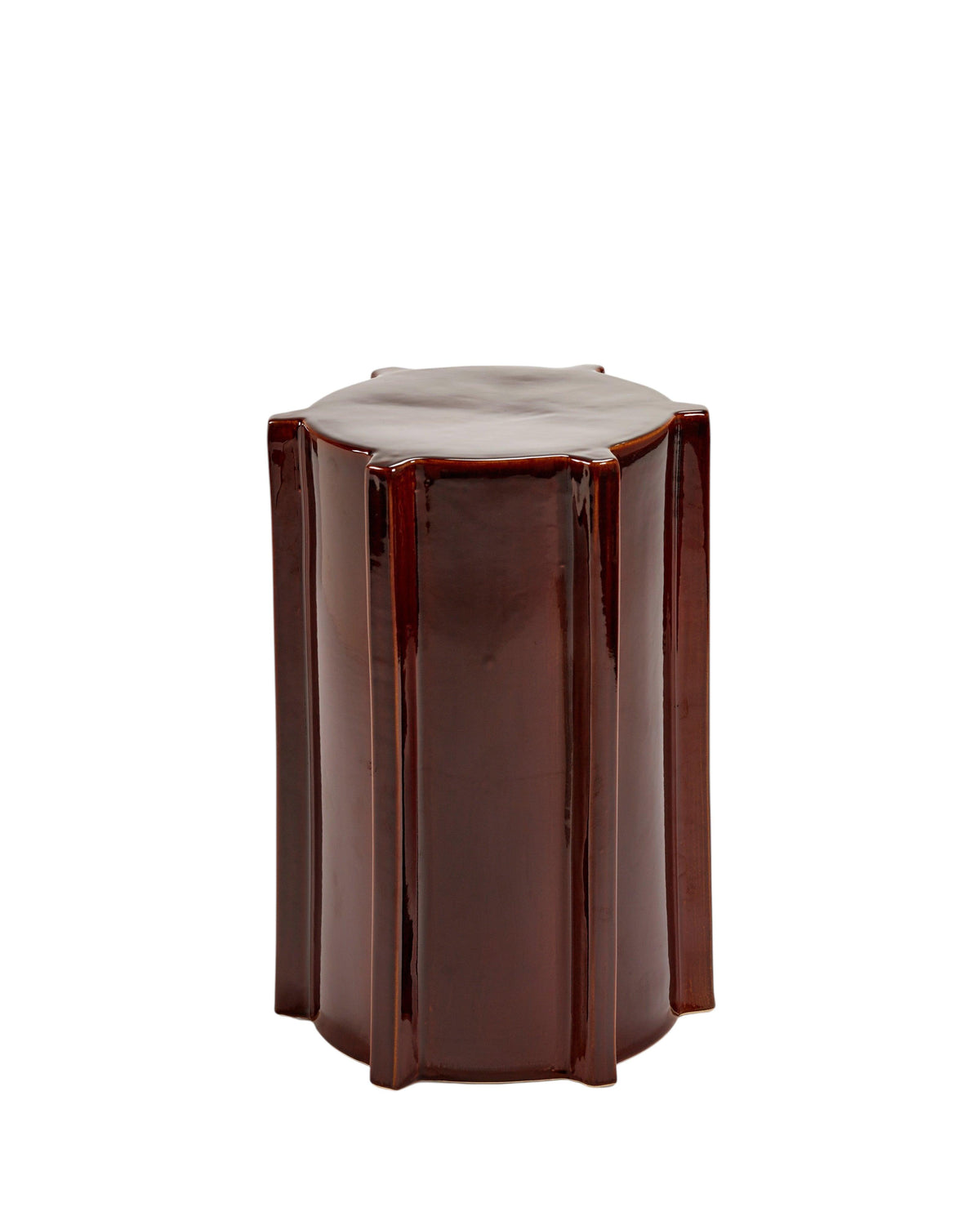 Side Table Dark Brown Geometrical Pawn – Serax
