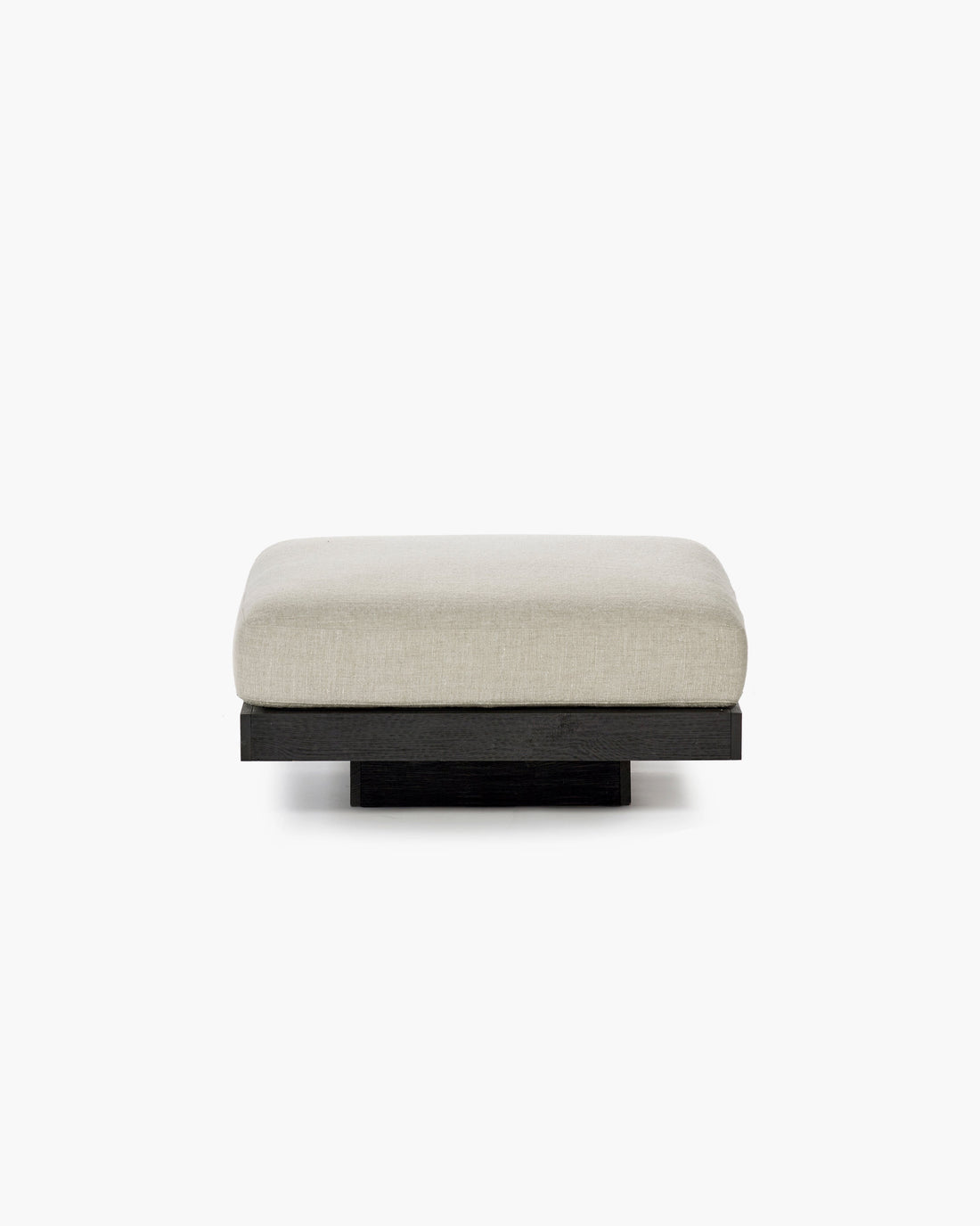 Ottoman incl. Cushion Indoor Bone – Black Rudolph