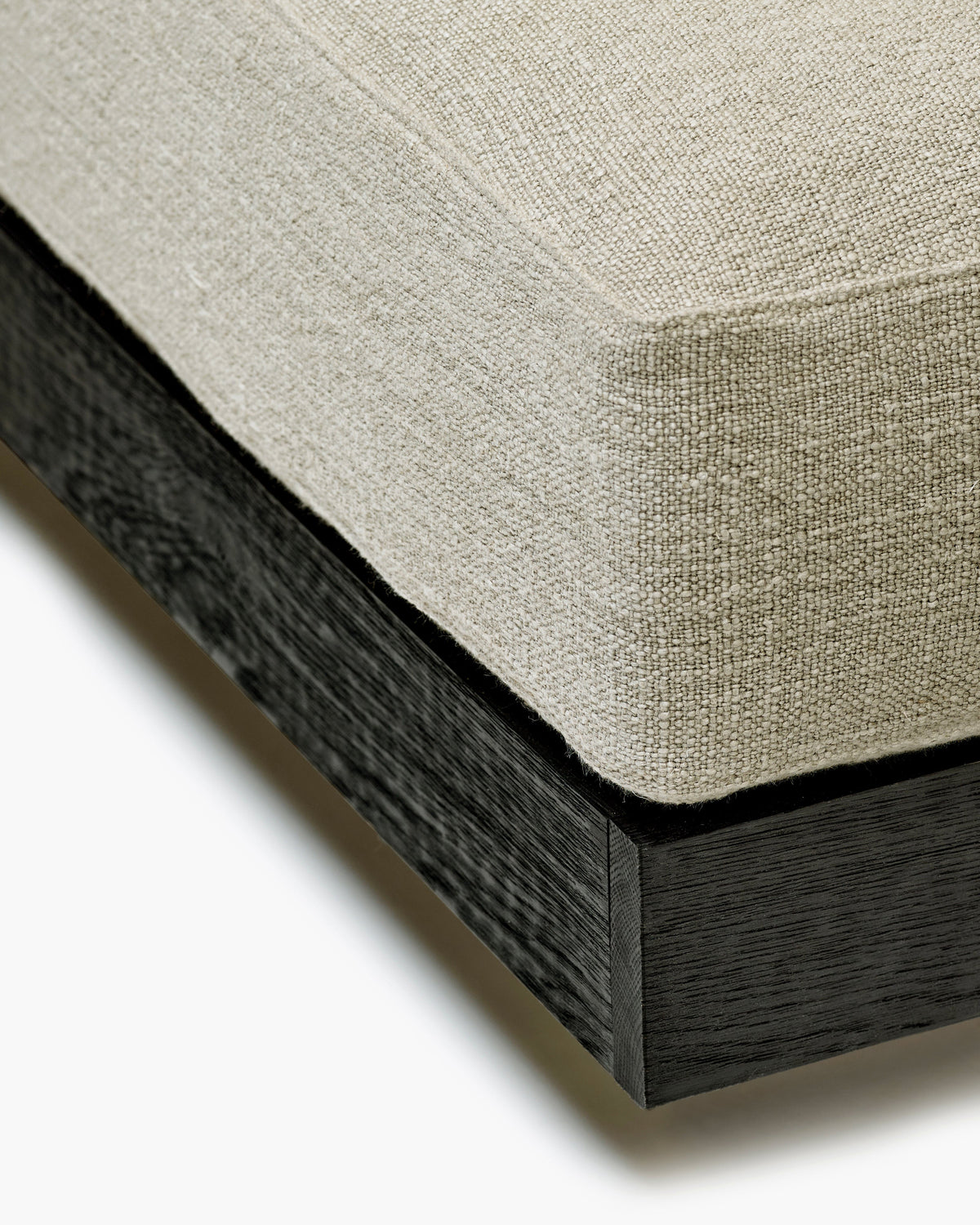 Ottoman incl. Cushion Indoor Sand – Black Rudolph – Serax – view 3