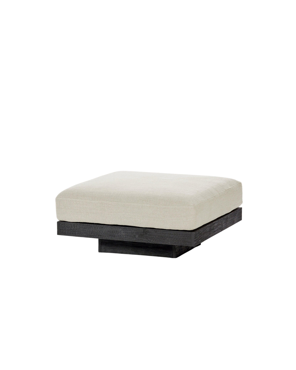 Ottoman incl. Cushion Indoor Beige – Black Rudolph – Serax