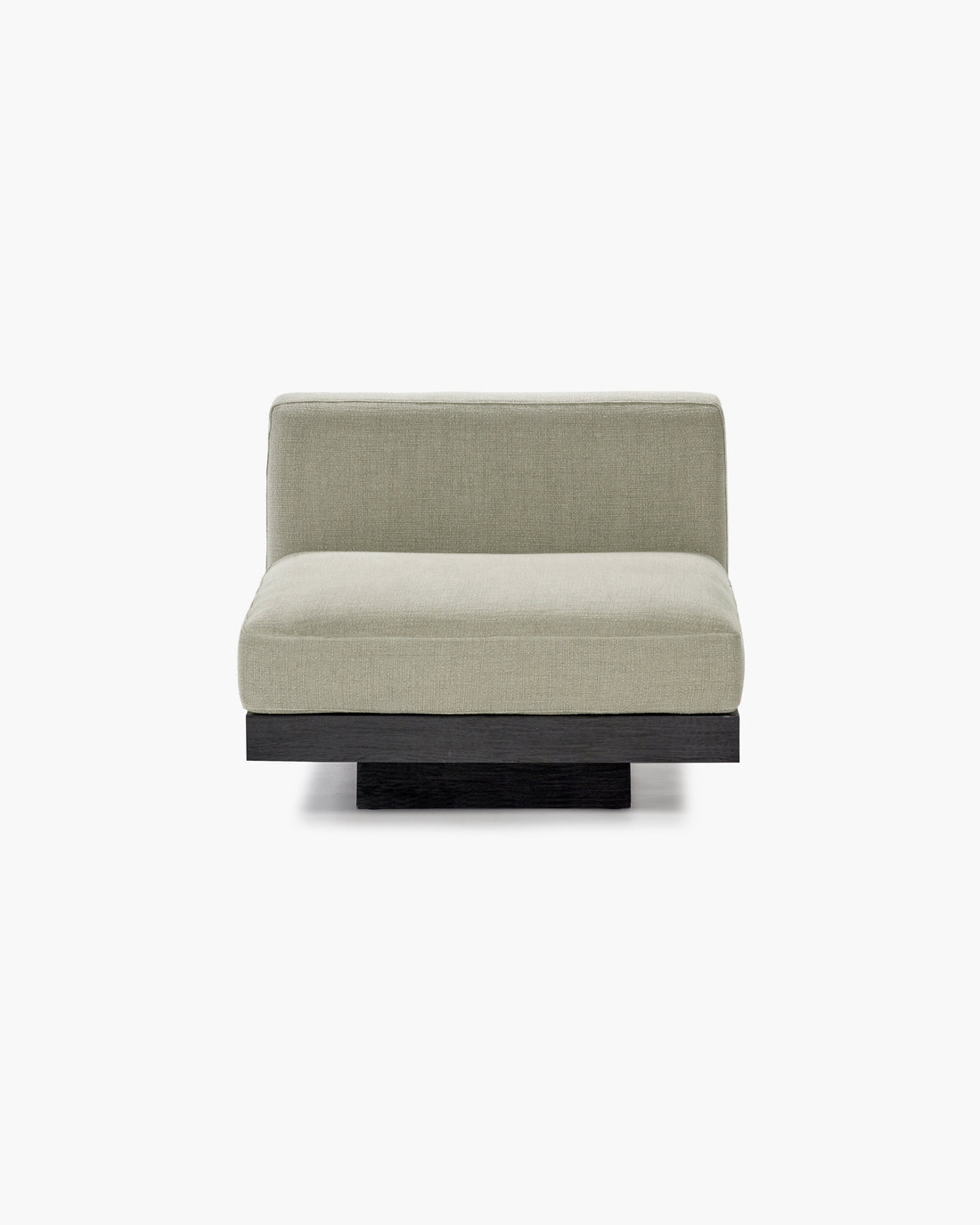 1-Sitzer-Sofa inkl. Kissen für innen Sand – Schwarz Rudolph