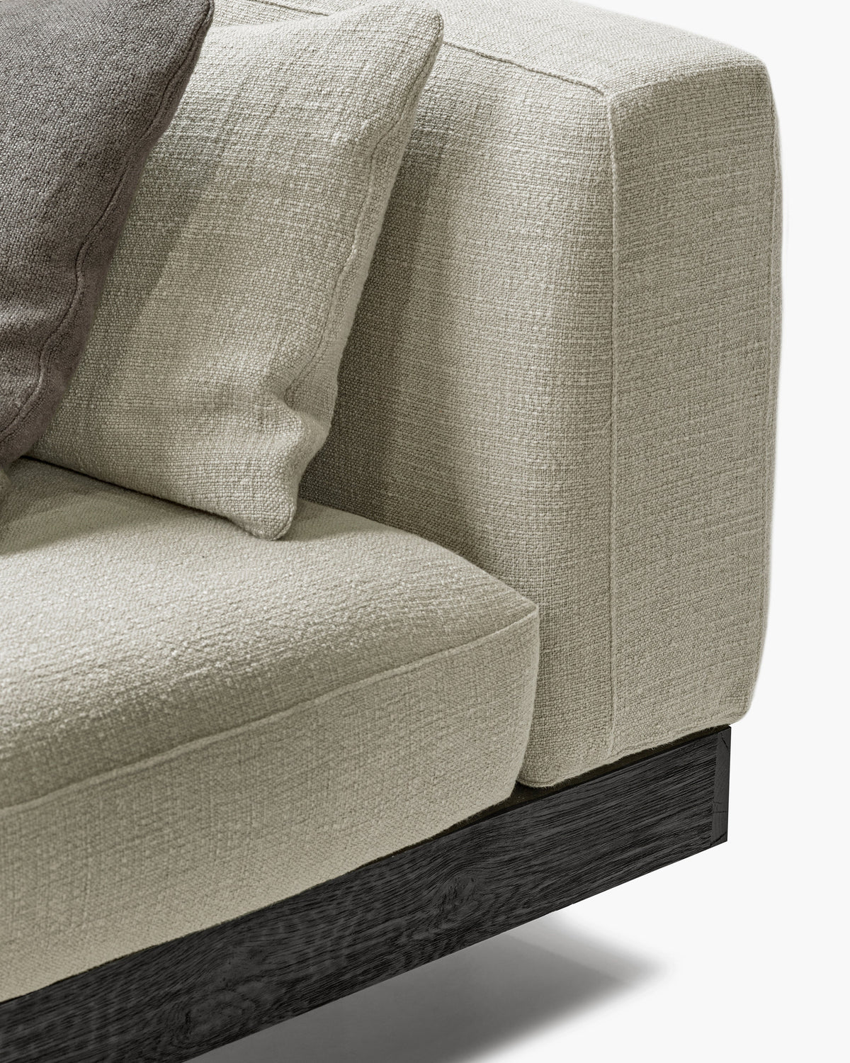 1-Sitzer-Sofa inkl. Kissen für innen Sand – Schwarz Rudolph – Serax – Ansicht 5
