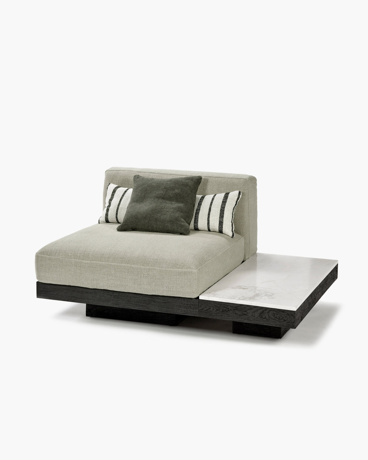 1-Sitzer-Sofa inkl. Kissen für innen Sand – Schwarz Rudolph – Serax – Ansicht 6