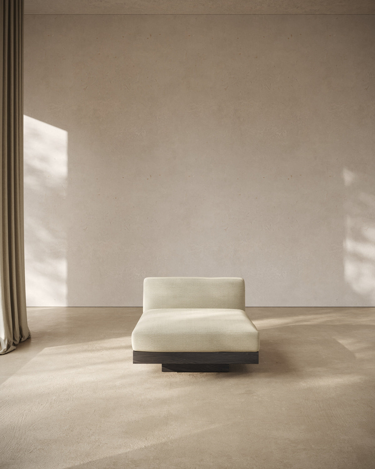 1-Sitzer-Sofa inkl. Kissen für innen Sand – Schwarz Rudolph – Serax – Ansicht 8