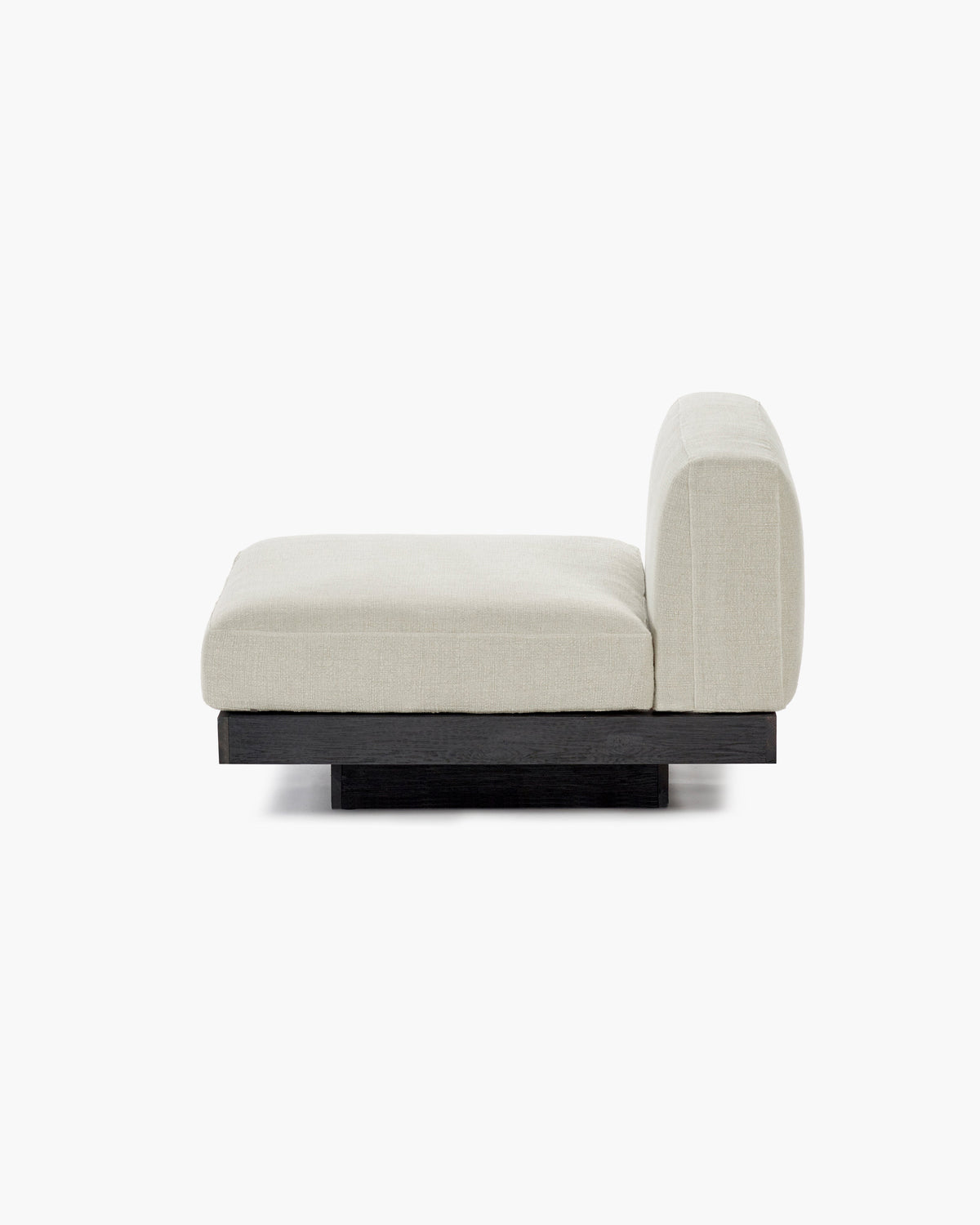 Bench One Seater incl. Cushion Indoor Beige – Black Rudolph – Serax – view 4