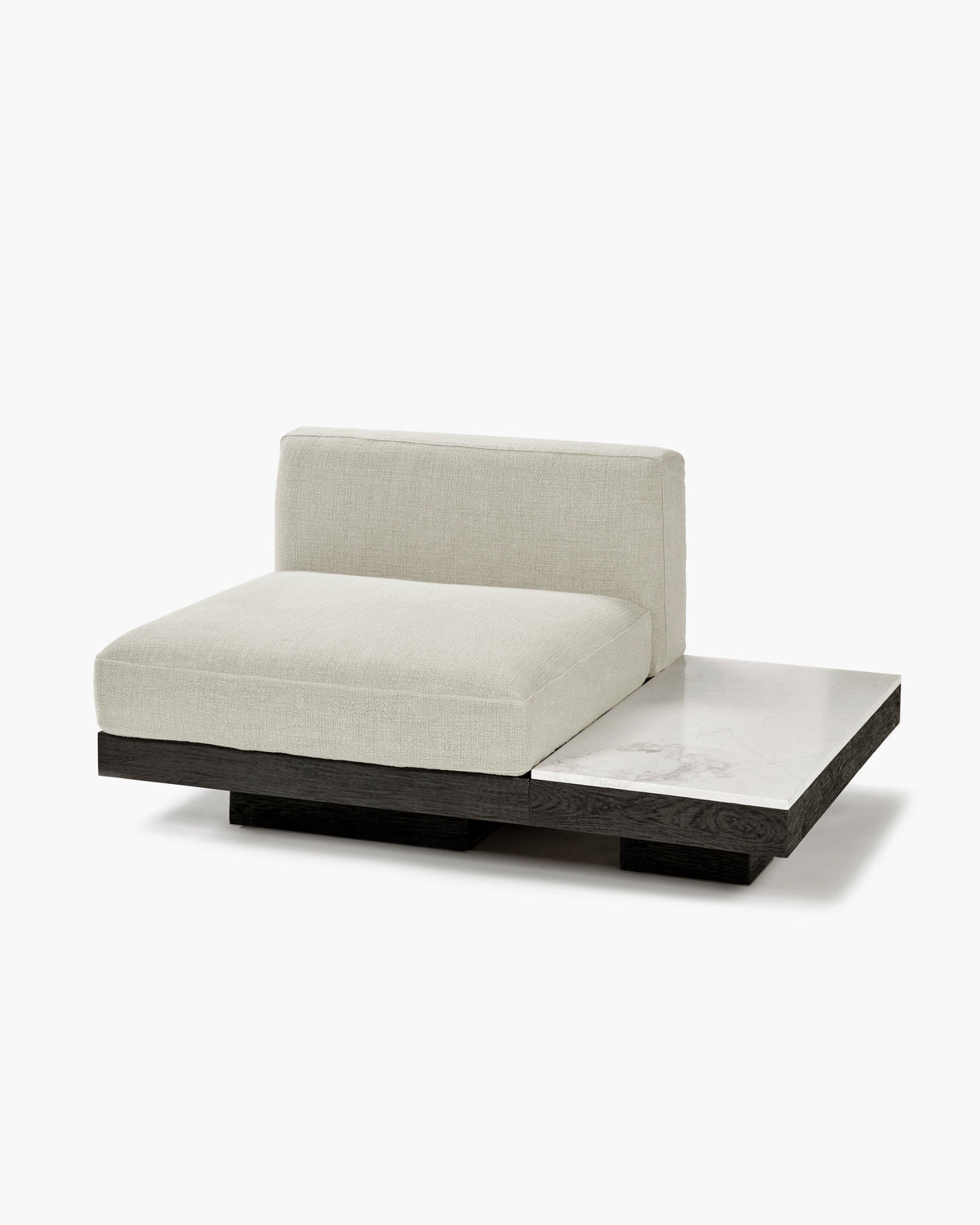 Bench One Seater incl. Cushion Indoor Beige – Black Rudolph – Serax – view 5